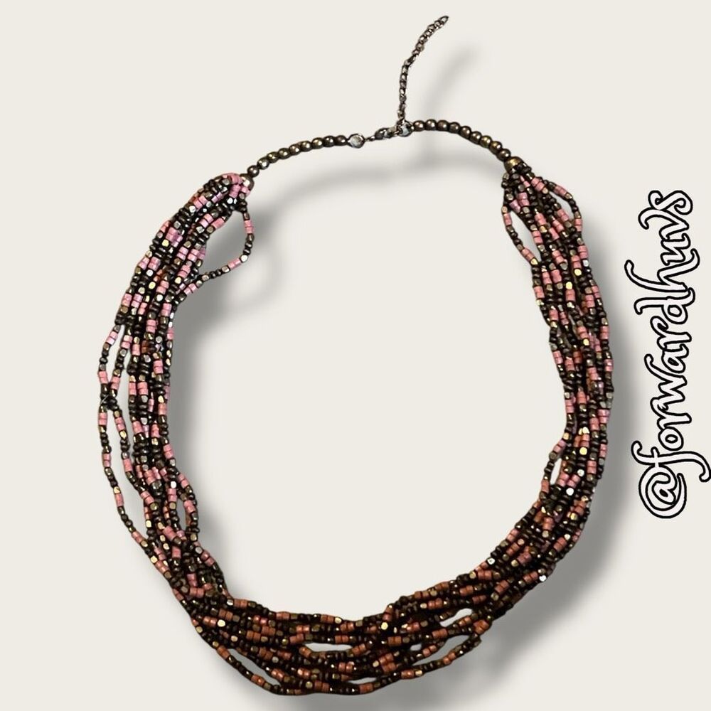 Bundle Sale 3 For $15 | Vintage Multi-Strand Wood Bead Necklace